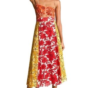 NEVER WORN REISS Isla Resort Print Midi Dress